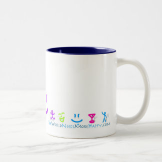 une tasse plus heureuse de l'icône 2-Sided