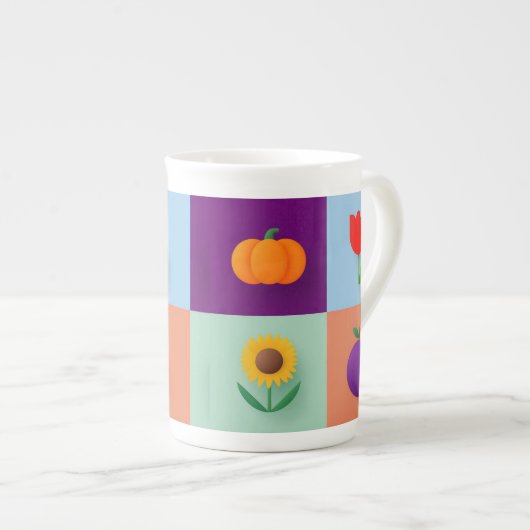 Une tasse remplie d'automne (Devant droit)