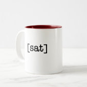 Une tasse une tasse de café de samedi de jour (Devant gauche)