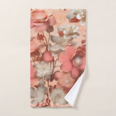 Une teinte douce, rose-orange appelée Peach Fuzz (Serviette à main)