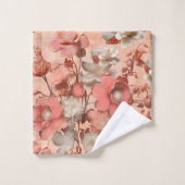 Une teinte douce, rose-orange appelée Peach Fuzz (Gant de toilette)