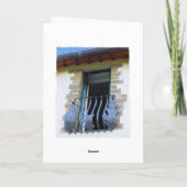 "Une terrasse, cartes de voeux de la Toscane" (Dos)