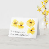 Une terrible carte de coupe de cheveux (Fleur jaune)