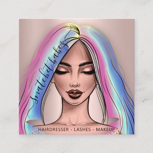 Une toile de créativité : Carte qui se brosse cont (Devant)