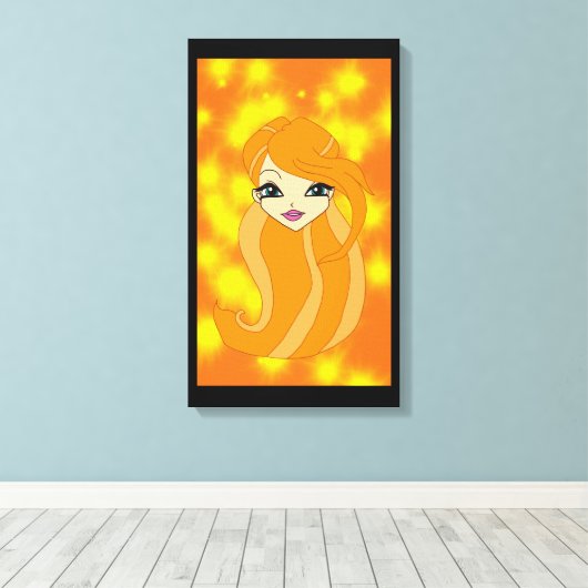 Une toile du monde de la fée (Insitu (Plancher de Bois))