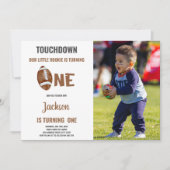 Une Touchdown Football Anniversaire Invitations ph (Devant)
