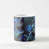 "Une touche de bleu : Elégante Mug Florale" (Centre)