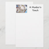 UNE TOUCHE DE MÈRE Papeterie FLEURS ROSES Printemp (Devant / Derrière)