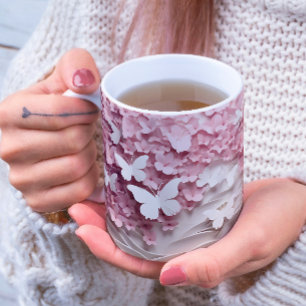Une touche de nature délicate : Mug de café à papi