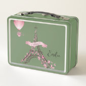 Une Touche De Paris Lunchbox En Métal (Dos)