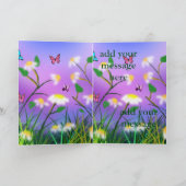 Une Touche De Printemps, Carte De Voeux Anniversai (Intérieur)