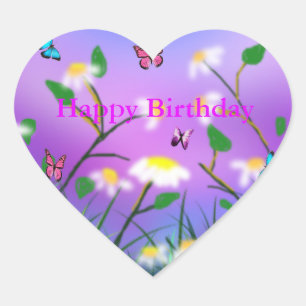 Une Touche De Printemps, Coeur Heureux Stickers An