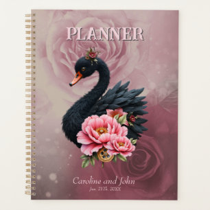 Une touche de rose et de lueur de cygne.