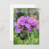 Une touche de Z "Pensez à vous" carte de gros plan (Devant / Derrière)