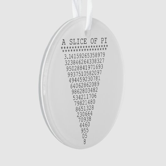 Une tranche de graphique de pi (devant)