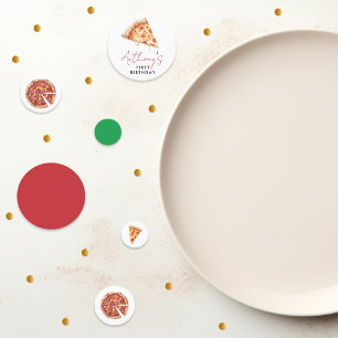 Une tranche de plaisir Confettis de pizza pour 1er