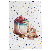 Une tranche de sac cadeau de gâteau (Dos)