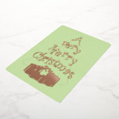 Une très belle carte de vacances Noël Foil (Rotation)