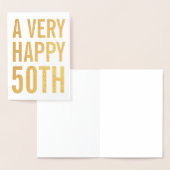 Une très bonne carte d'anniversaire du 50e anniver (Affichage)