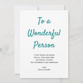 Une très grande appréciation du Merci Turquoise Bl (Dos)