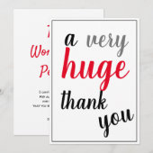 Une Très Grande Appréciation Merci Rouge Noir Gris (Devant / Derrière)