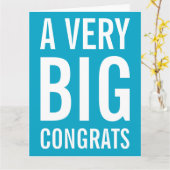 Une très grande carte de félicitations (Fleur jaune)