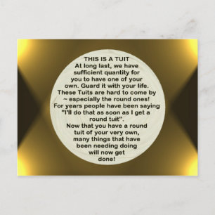 Une Tuit ronde ~ carte postale