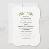 Une verdure simple | Faire-part de mariage minimal (Devant)
