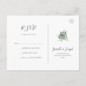 Une verdure succulente | Carte postale Mariage RSV (Dos)