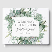 Une verdure succulente | Livre d'invité Mariage ve (Recto)