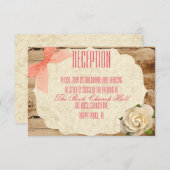 Une véritable histoire d'amour Invitation de récep (Devant / Derrière)