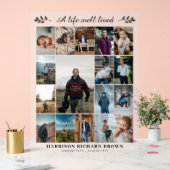 Une vie bien vécue 17 Photo Collage Memorial (Mariage)