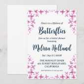 une vie de papillons nuptiale invitation à la douc (Devant / Derrière)