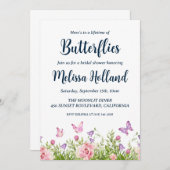 une vie de papillons nuptiale invitation à la douc (Devant / Derrière)