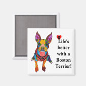 Une vie mignonne est meilleure avec un aimant Bost (Recto/Verso)