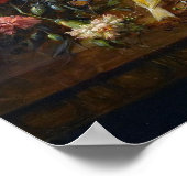 Une vie morte de fleurs de Hans Zatzka - poster (Coin)