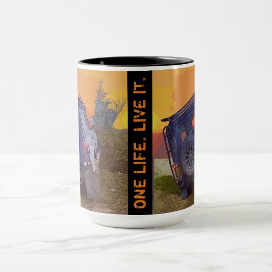 Une Vie. Vis-le. Mug (Centre)