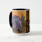 Une Vie. Vis-le. Mug (Devant gauche)