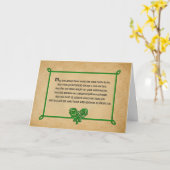 Une vieille carte de bienheureuse irlandaise (Fleur jaune)