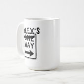 Une Voie Votre Façon Personnalisable Café Mug (Devant gauche)