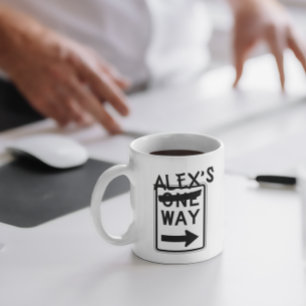 Une Voie Votre Façon Personnalisable Café Mug