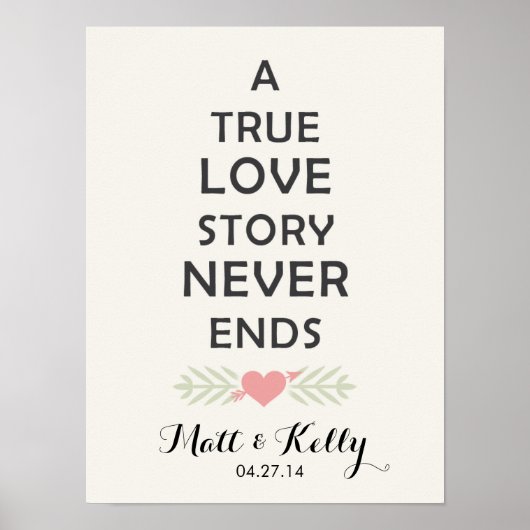 Une Vraie Histoire D'Amour... | Toile & Posters (Devant)