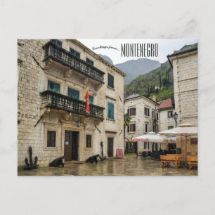Une vue de Kotor Monténégro Carte postale