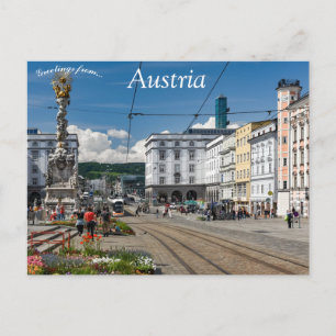 Une vue de Linz Autriche Carte postale