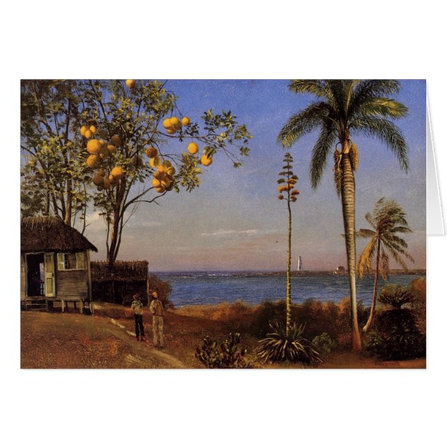 Une vue en Bahamas - Albert Bierstadt (Devant horizontal)