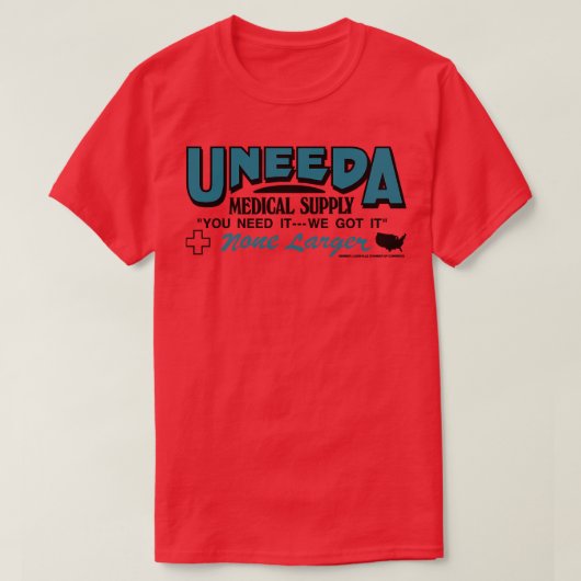 Uneeda Medische Levering TShirt (Design voorkant)