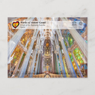 UNESCO - Antoni Gaudí - Sagrada Familia - Crypte Briefkaart