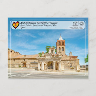 UNESCO - Basiliek van Santa Eulalia / Mars-tempel Briefkaart