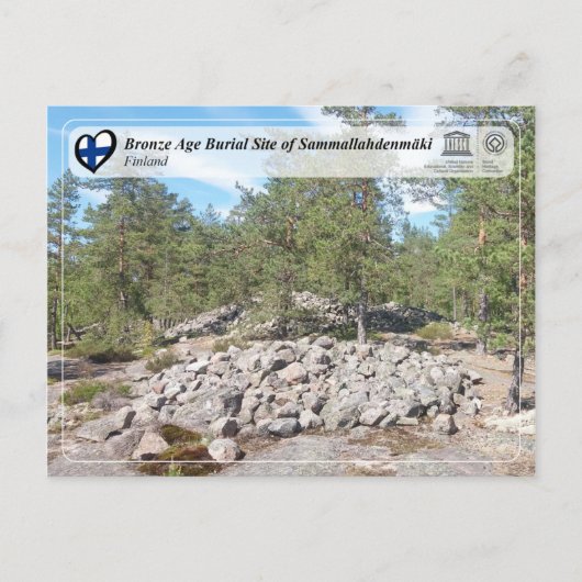 UNESCO - Brons Age Burial Site of Sammallahdenmäk Briefkaart (Voorkant)