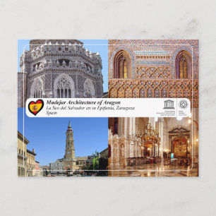 UNESCO Catedral del Salvador de Zaragoza (La Seo) Briefkaart
